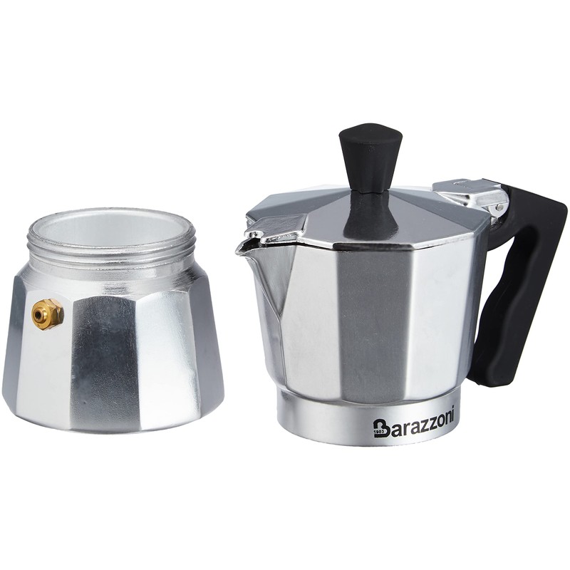 Barazzoni Aluminium Espresso Maker 2 Cups 2 Cups Grey