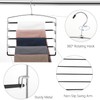 FeeraHozer Pants Hangers Non Slip 3 Pack Space Saving Hangers