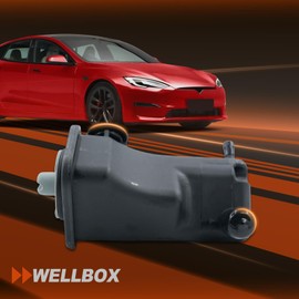 WELLBOX Power Steering Reservoir for 2011-2017 Volkswagen Jetta Sedan, 2012-2017 Volkswagen Passat, 2006-2016 Volkswagen Beetle Convertible & Coupe - Part Number 5C0422371