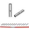 kuosbiu 100 PCS Non-Insulated Butt Connectors Kit, AWG 16-14 Wire