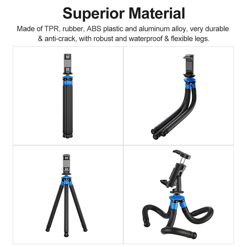 APEXEL APL-JJ07 Detachable Flexible Octopus Tripod Portable Mini Travel Mobile