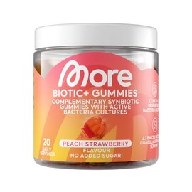 More Biotic+ Gummies, Peach Strawberry, 40 Gummies