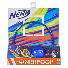 NERF Nerfoop, Classic Mini Foam Basketball and Hoop, Hooks On Doors, Indoor and Outdoor Play