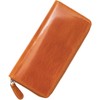 Dom Teporna Men's Wallet, Non-Expanding Long Wallet, YKK Zipper, Large