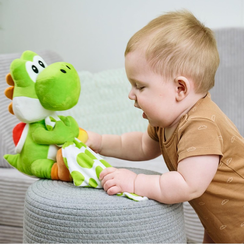 Simba My Mario Yoshi con panno di peluche (23 cm)