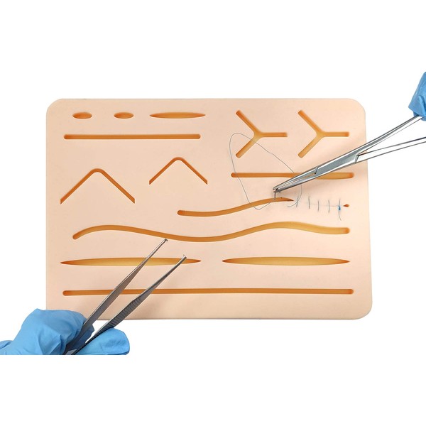 Medarchitect 3-Layer Suture Pad, Scratch for Suture Practice, Won't Crack, Tear or Tear Easy, Durable