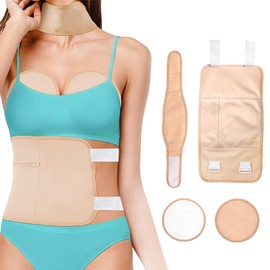 Castor Oil Pack für Taille, Hals & Brust, Rizinusöl Pack Wrap aus Bio Baumwolle, Verstellbare Castor Oil Pack Kit, Rizinusöl Wickel für Unterstützt Lebergesundheit, Schlaf & Durchblutung