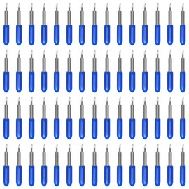 CJRSLRB 60 cuchillas de repuesto de corte profundo de 60° para máquinas de corte Cricut Explore Air 2/Air 3/Maker/Maker 3/Expression, hoja de corte profundo de punta fina para corte grueso de tela de
