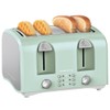 OVENTE Electric 4-Slice Toaster Machine with 6-Shade Selector Setting, Cancel