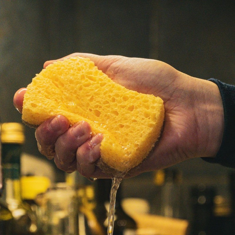 pandoo Household Sponges, Organic Cleaning Sponge, Kitchen Sponge, Dishwashing Sponge,