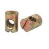 sourcingmap 10pcs M6x15mm Barrel Bolt Cross Dowel Slotted Furniture Nut