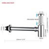 Miraga Bathroom Sink Stopper P-Trap Complete Set Adjustable 1-1/4 Sink