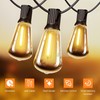 OHLUX 60FT Solar Globe String Lights Outdoor, Shatterproof Solar Patio