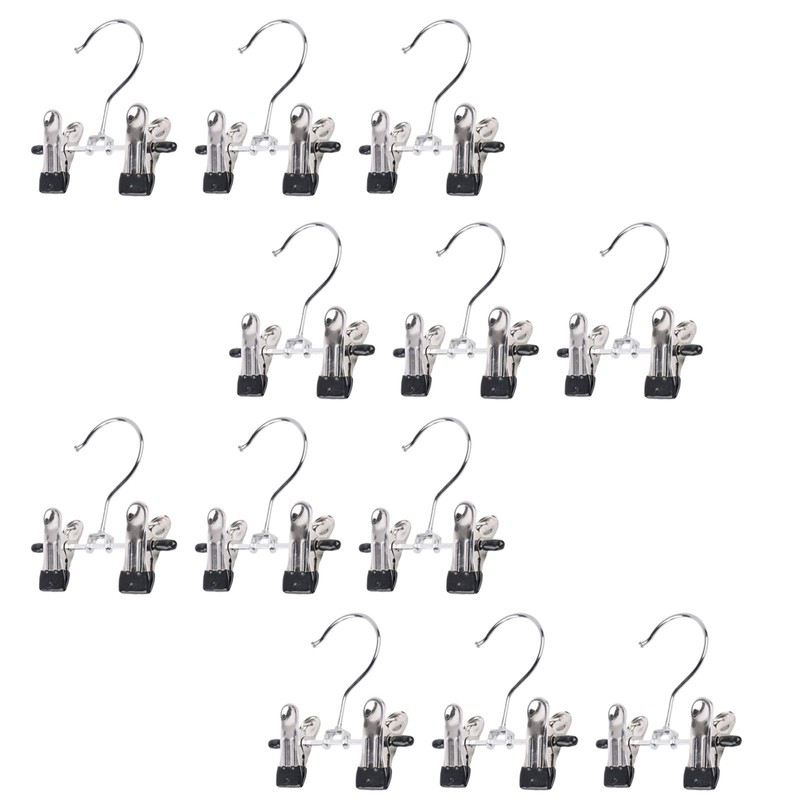 SUNTRADE Double Adjustable Clips Boots Hangers,Space Saving Boots Socks Bags