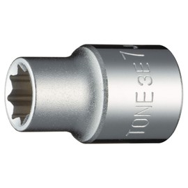 Tone Socket (8 Angle) 3E-07 Drive Angle 0.3 inch (9.5 mm) (3/8 mm), Double Side Width 0.3 inches (07 mm)