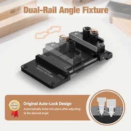 HONGDUI Chisel Sharpening Kit with Honing Guide, Adjustable Angle Gauge and Sharpening Angle Fixture for Woodworking Tools Fit Chisels and Planes 0.1" to 3.2"