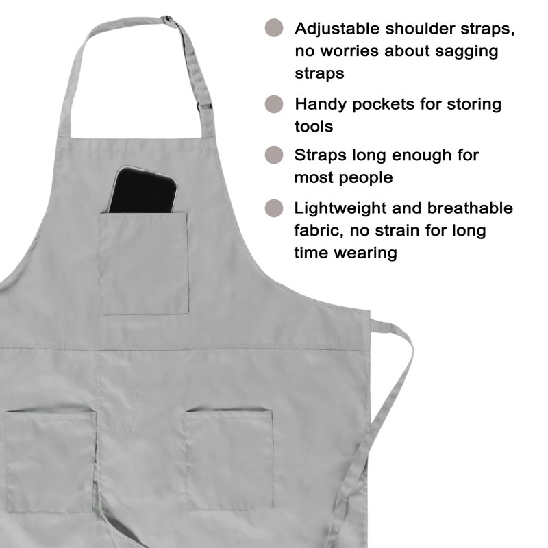 MIKI WELL Pottery Split-Leg Make Ceramic Apron, Long Split-Leg Artist
