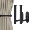 Yagoo 2 Pcs Adhesive Curtain Holdbacks，Screw-in Curtain Tie Backs Curtain