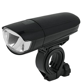 Captain Stag Y-4849 Bicycle Light, Headlight, LED, 1 LED Light, 213 [1 W LED, 2000 Candela, Wide Light Distribution, Top Cut, Oscillating Feature] JIS Standard, Black