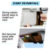 Car Sun Visor Organizer, Leather Pocket Organizer Sunglass Holder for