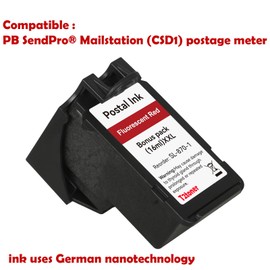 High Capacity SL-870-1 XXL Red Ink Cartridge Compatible SL870-1 SL8701 XXL Fluorescent Red Ink Replacement for The PB New SendPro Mailstation Postage Meter (CSD1) Machine (1pack)(16ml)