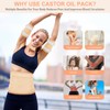 worahroe Castor Oil Pack Wrap Kit, 9pcs Reusable Organic Castor