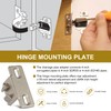 Hinge Mounting Plate Replacement for Blum 1 3/8" Overlay 110
