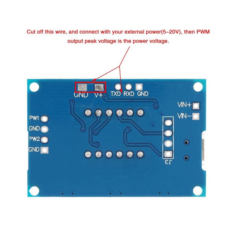 PWM Generator Module 2 Channel PWM Frequency Duty Cycle Adjustable