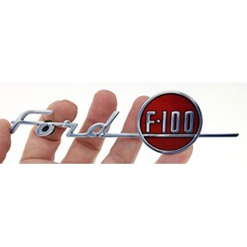 ZIC Motorsports 1955 Ford F-100 Truck Emblem Badge Heavy Duty Metal Garage Magnet - 6" X 2"