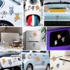 6 PCS Cat Car Stickers,Scratch Cat Vinyl Car Sticker,Cute Cats