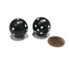 Koplow Games d6 Black w/White (2)