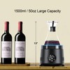 Electric Wine Chiller Decanter,1500ml/50oz 24-Hour Chilling Water Pitcher with Lid,Large