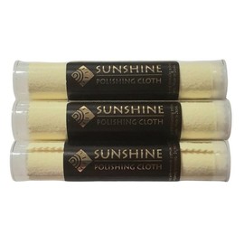 Sunshine Polishing Cloths Jewelry Cleaner Tube Silver Brass Gold Copper - Quantity: 3