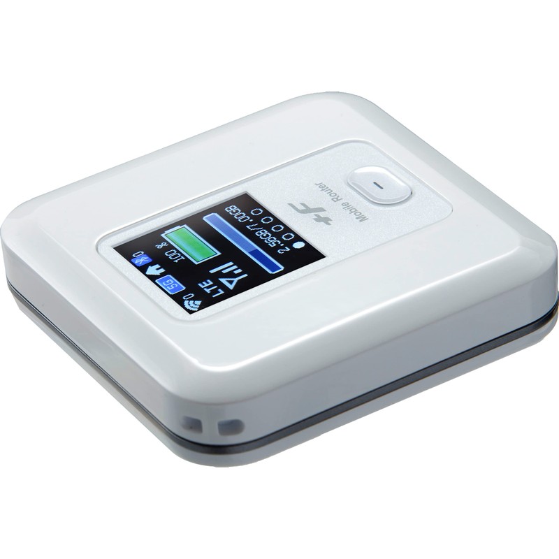 Fujisoft +F FS030W (Shine White) Mobile Wi-Fi Router, SIM Free