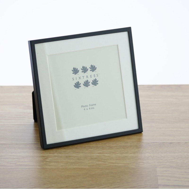 Sixtrees Park Lane 285344(MIF) Black Metal 4x4 inch Photo Frame