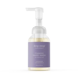 Deep Steep Foaming Hand Wash, Lavender Chamomile, 8 oz – Gentle Cleanser with Aloe, Argan Oil, Shea Butter & Hyaluronic Acid – Vegan, Clean Beauty, Soft & Hydrated Hands