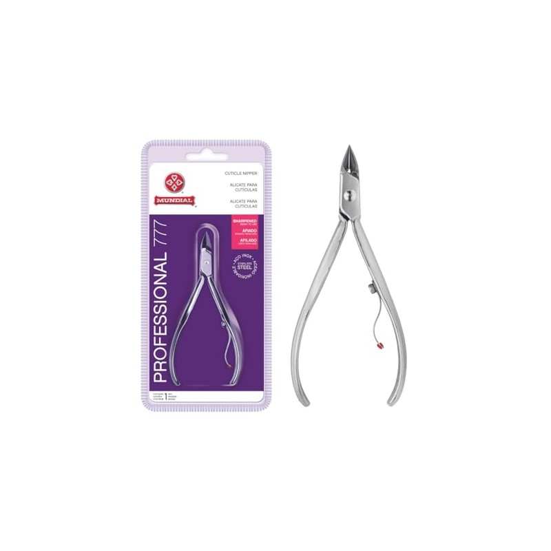 Mundial Cuticle Nipper 777 Pro Stainless Steel Inox