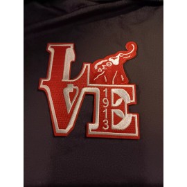 Undisclosed Delta Sigma Theta - Love 1913 Elephant 4.25”  Iron On / Sew On Patch