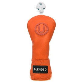 Golf Club Headcover Overflow Orange Wood Cover Driver Fairway Wood Utility Hybrid Headcover with Number Tag