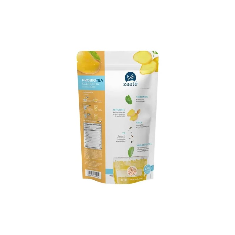 Probiotea Mango Jengibre, Añadida Con Chía 0% Zaaté Frutal