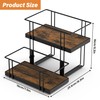 Alyoen Coffee Syrup Rack Organizer, 4 Bottles Syrup Holder Stand