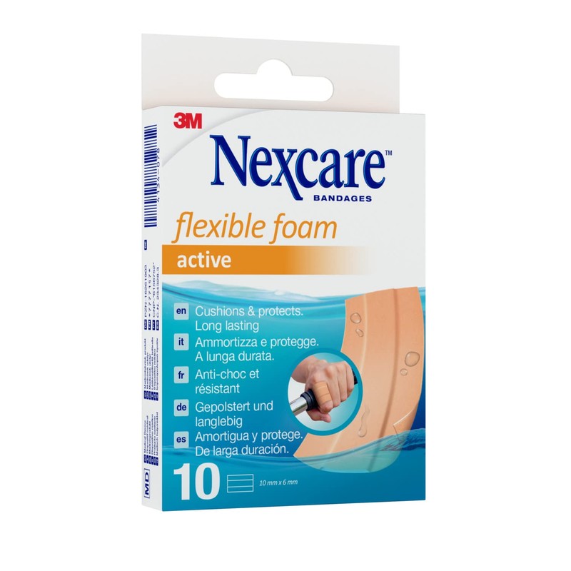Nexcare Active Flexible Foam Bands, 6 cm x 10 cm,