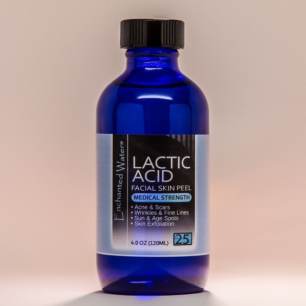 Enchanted Waters 4 oz LACTIC Acid Skin Peel- 25% - For: Acne, Scars, Wrinkles, Melasma, Age Spots