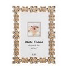 L&T Luxury Metal Picture Frame with Brilliant Crystals, Gold Photo