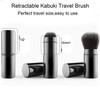 Falliny Kabuki Makeup Brushes Retractable Portable Powder Brush with Cover