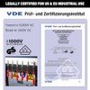 HAUTMEC Insulated Screwdriver Set, 6-Piece Electrician Screwdriver Set, VDE &