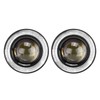 Pair 3.5in LED Fog Lights Angel Eyes with COB Universal