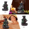 SPACEKEEPER Incense Burner, Backflow Incense Holder 2 Sides Waterfall Incense