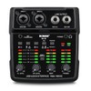 BOMGE M12 USB Audio Interface, 2-Channel Mixer, XLR/3.5mm Input, 48V