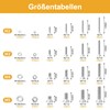 VIGRUE 1120 Pieces M2 M3 M4 M5 Countersunk Screws with